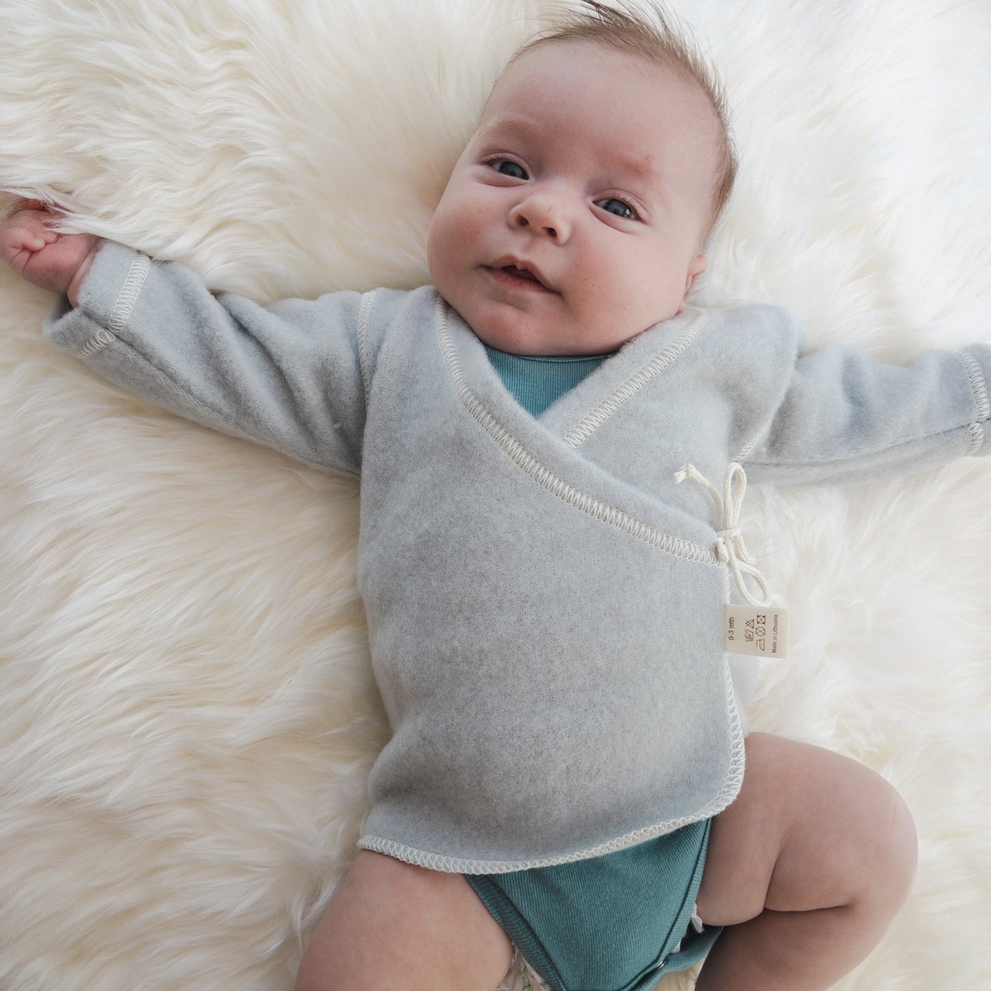 OUTLET LANACare Baby Sweater in Organic Merino Wool