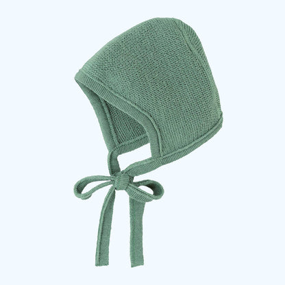 DISANA Knitted Baby Bonnet in Organic Merino Wool