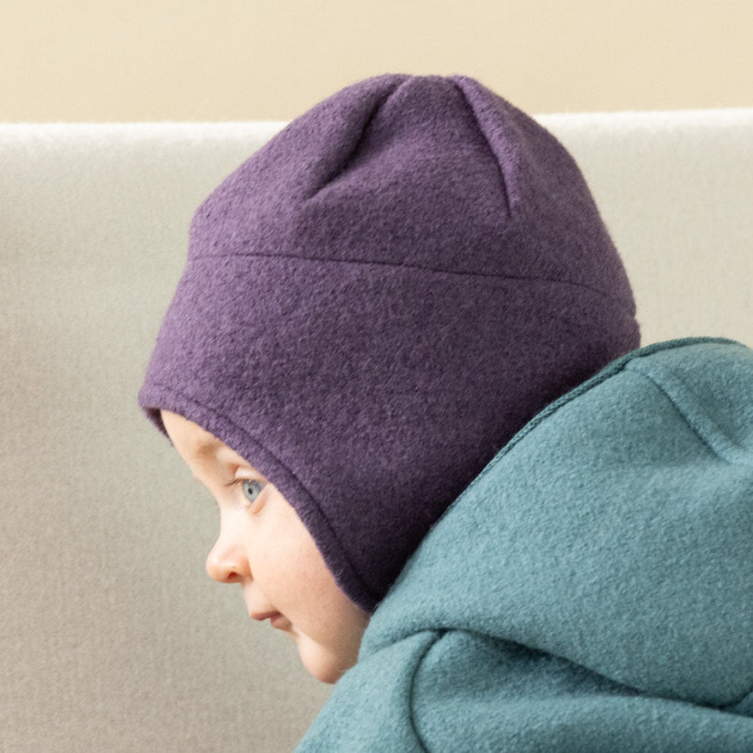 DISANA Boiled Wool Hat in Organic Merino Wool for Toddler/Young Kids