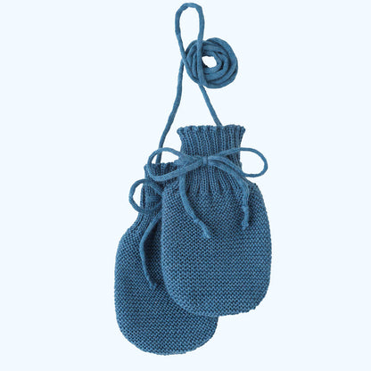 DISANA Knitted Baby Mittens in Organic Merino Wool