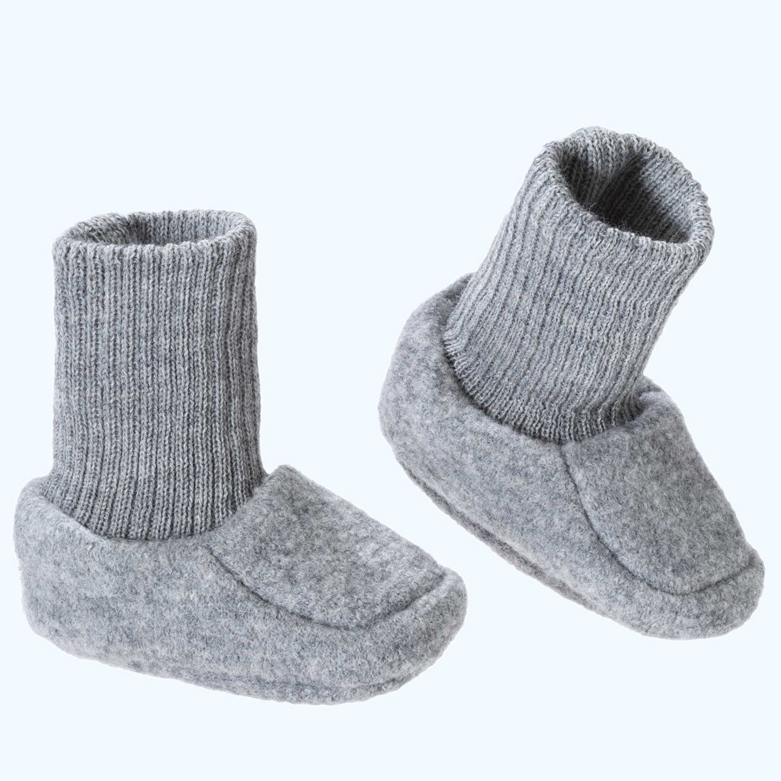 DISANA Boiled Organic Merino Wool Booties for Infants