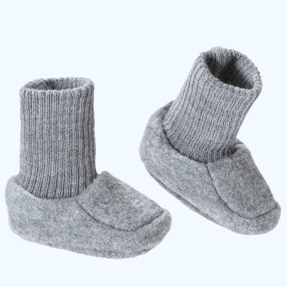 DISANA Boiled Organic Merino Wool Booties for Infants