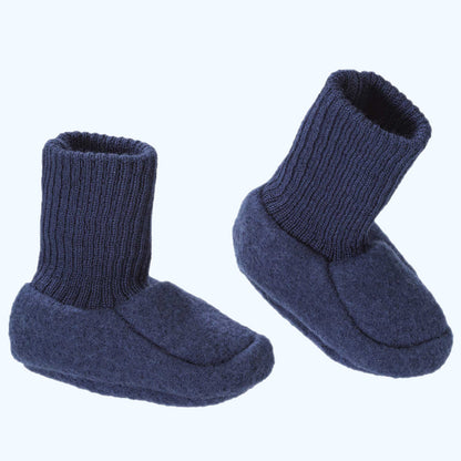 DISANA Boiled Organic Merino Wool Booties for Infants