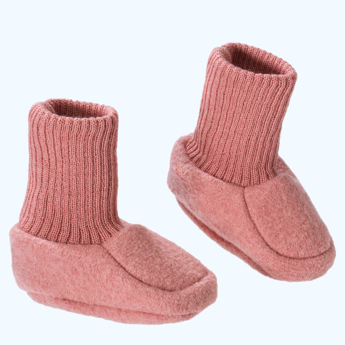 DISANA Boiled Organic Merino Wool Booties for Infants