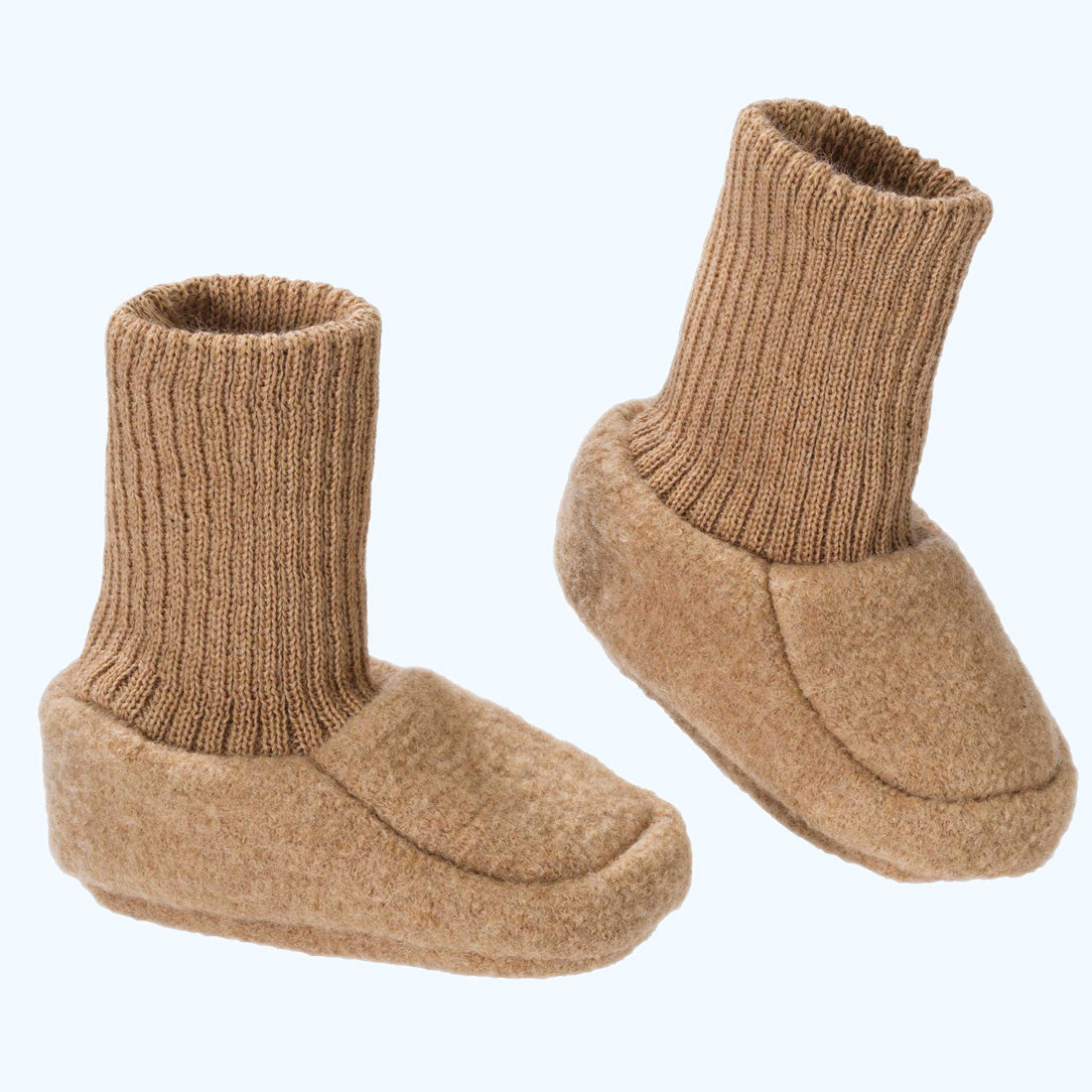 DISANA Boiled Organic Merino Wool Booties for Infants
