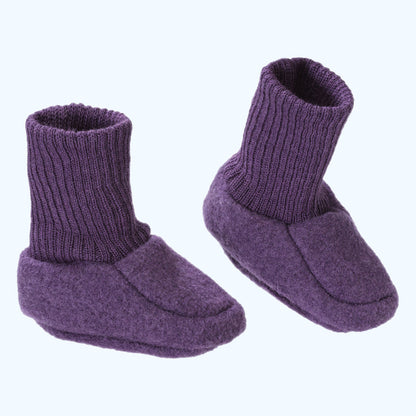 DISANA Boiled Organic Merino Wool Booties for Infants