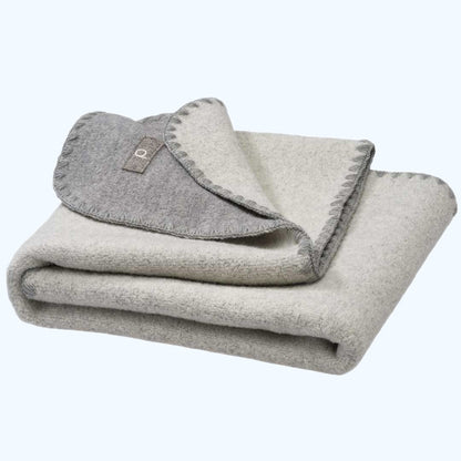 DISANA Double-sided Baby Blanket in Boiled Organic Merino Wool