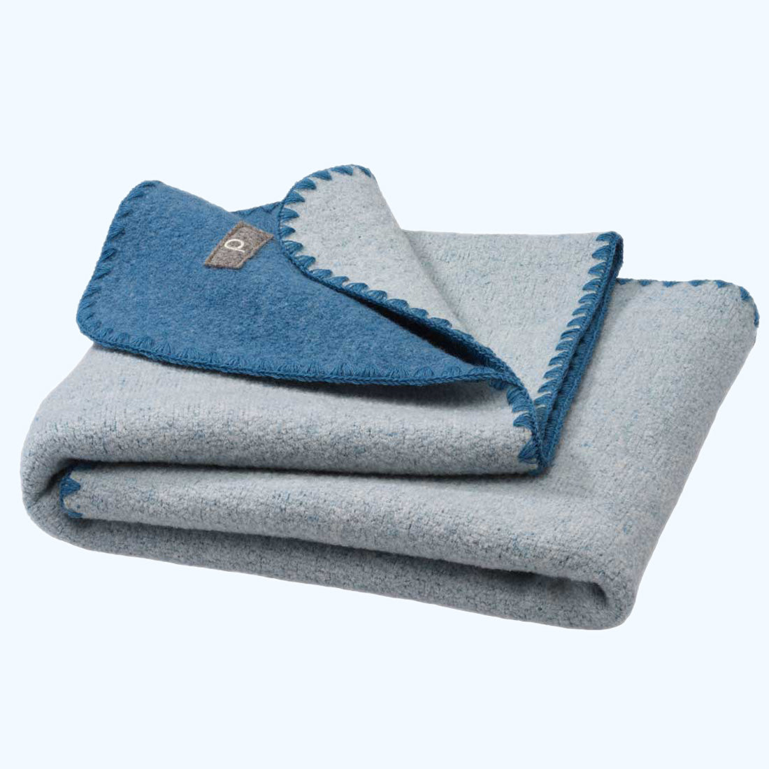DISANA Double-sided Baby Blanket in Boiled Organic Merino Wool