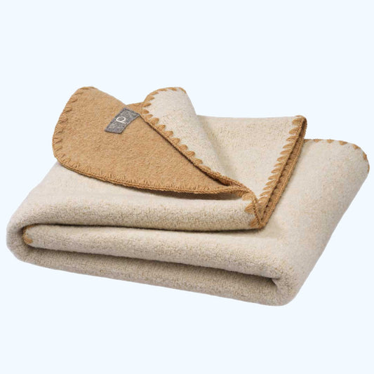 DISANA Double-sided Baby Blanket in Boiled Organic Merino Wool