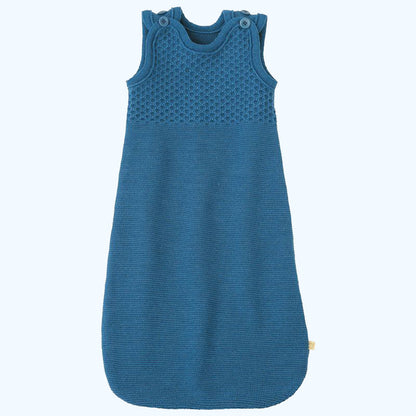 DISANA Knitted Organic Merino Wool Sleeveless Sleeping Bag for Baby