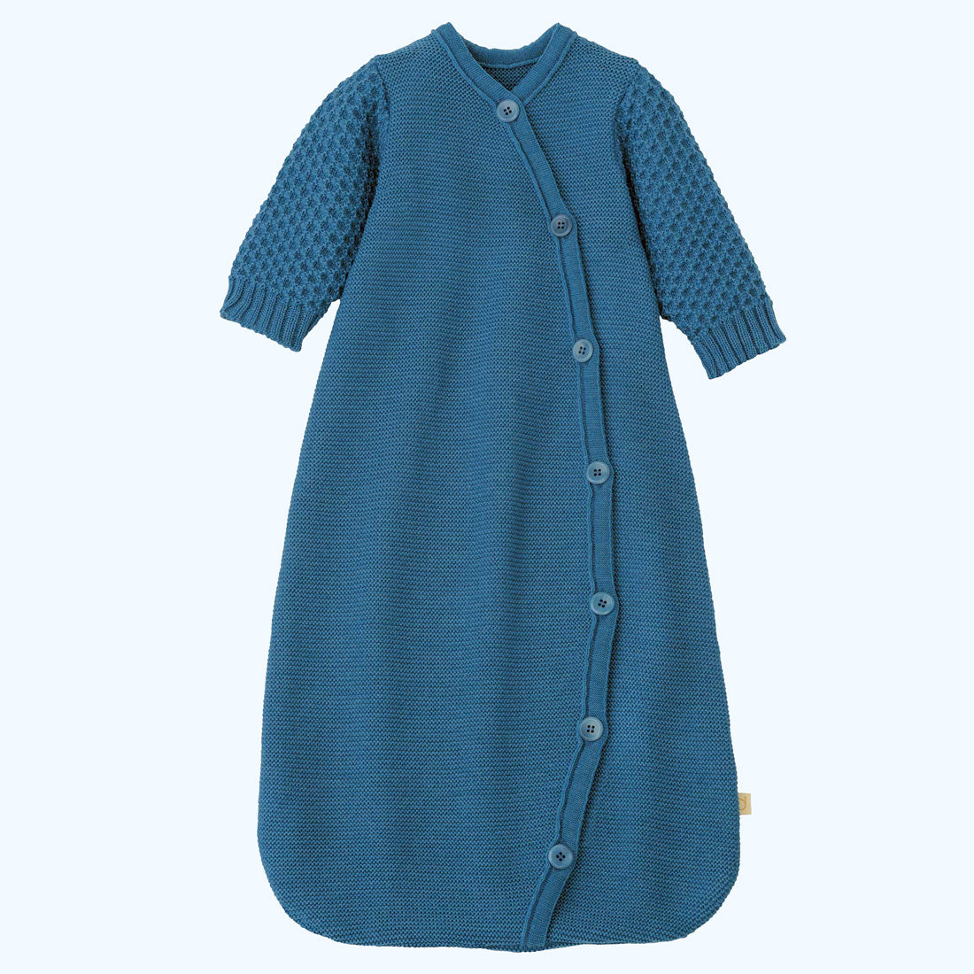 DISANA Knitted Organic Merino Wool Long-Sleeve Sleeping Bag for Baby