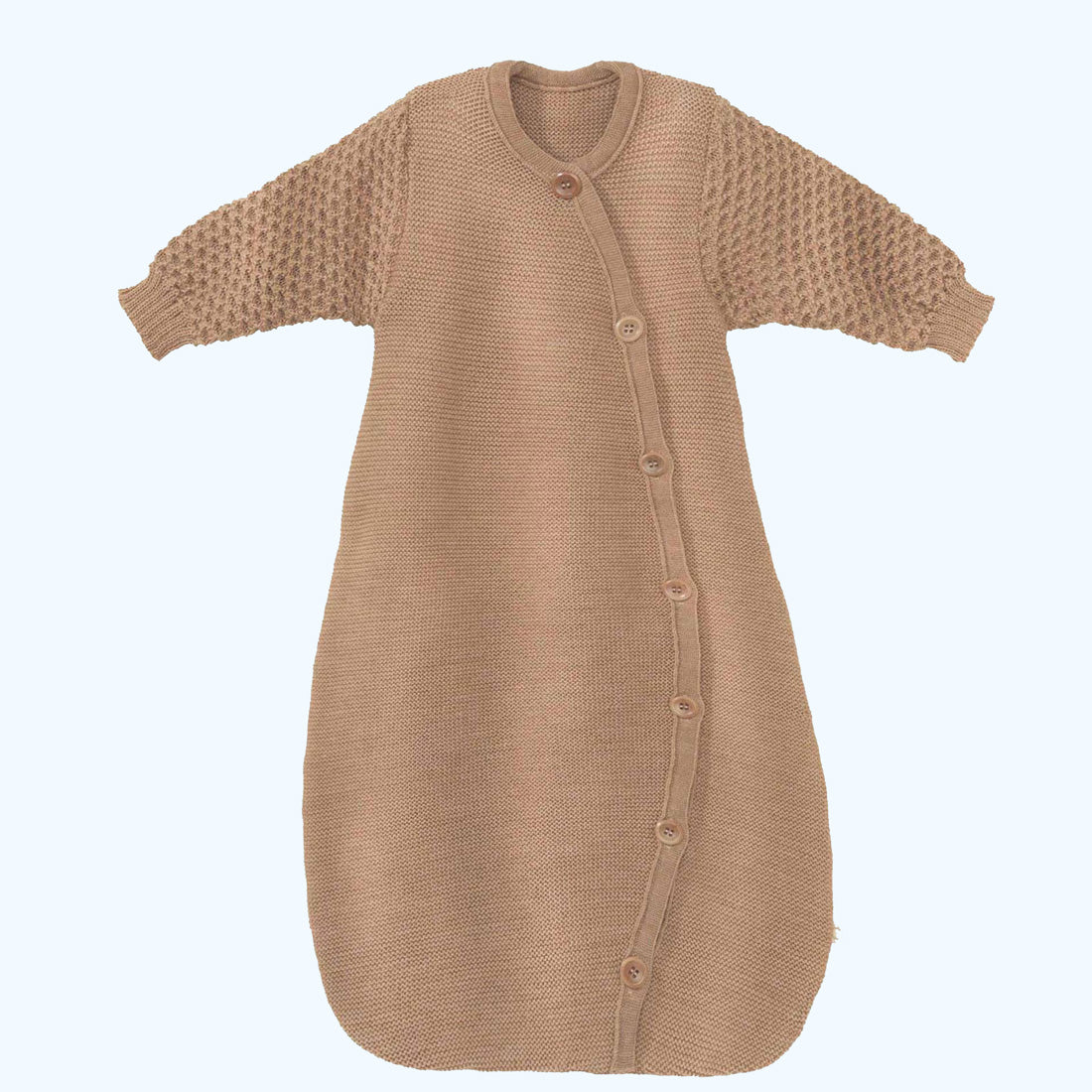 DISANA Organic Merino Wool Long Sleeve Sleeping Bag for Baby Danish Woolen Delight