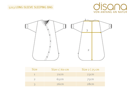 DISANA Organic Merino Wool Long-Sleeve Sleeping Bag for Baby