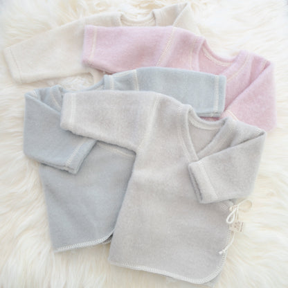 LANACare Baby Sweater in Organic Merino Wool - SOFT PINK