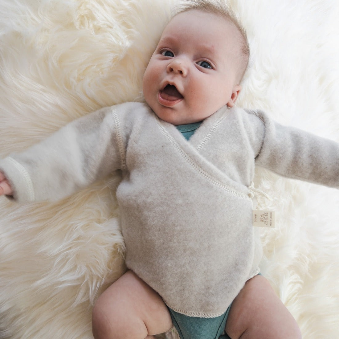 OUTLET LANACare Baby Sweater in Organic Merino Wool