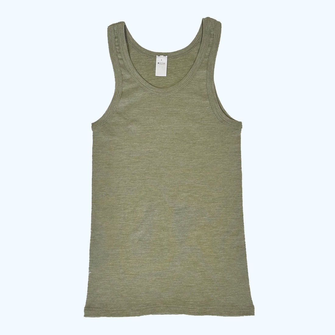 HOCOSA Sleeveless Shirt in Organic Cotton/Wool/Silk for Men or Women