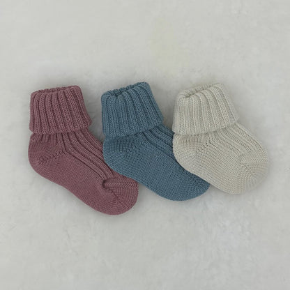 GRÖDO Baby Organic Wool Socks, Heavier-Weight