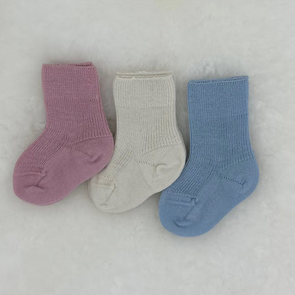 GRÖDO Baby Organic Wool Socks, Thin