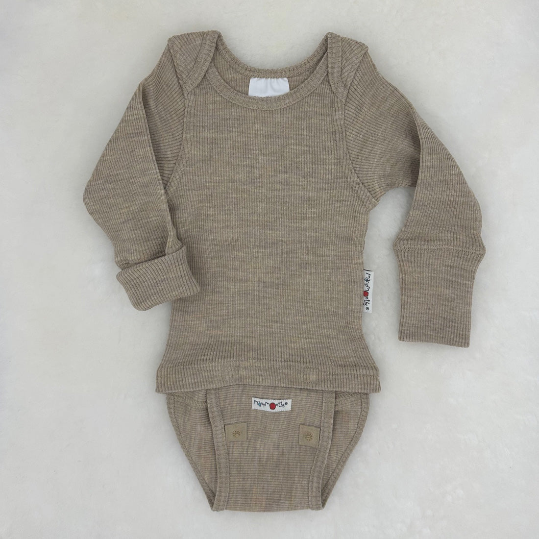 ManyMonths® Natural Woollies Body/Shirt Long Sleeve