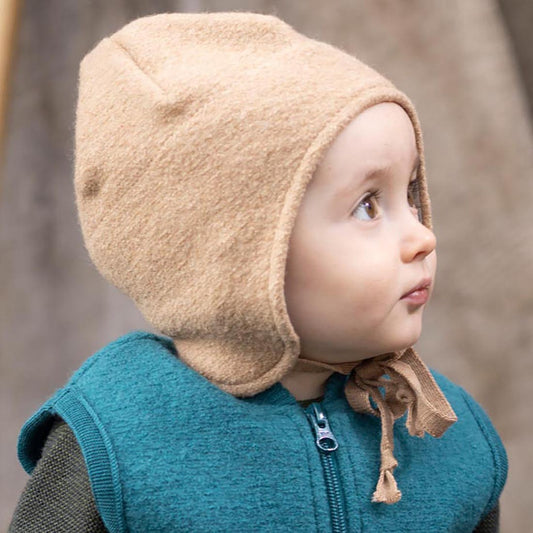 DISANA Boiled Wool Hat in Organic Merino Wool for Toddler/Young Kids