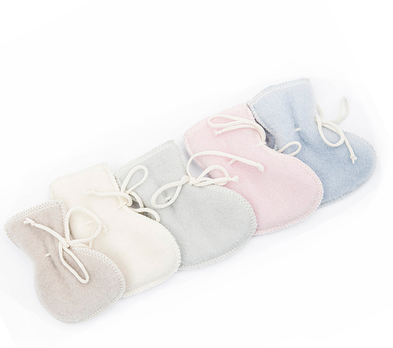 LANACare Baby Booties in Organic Merino Wool