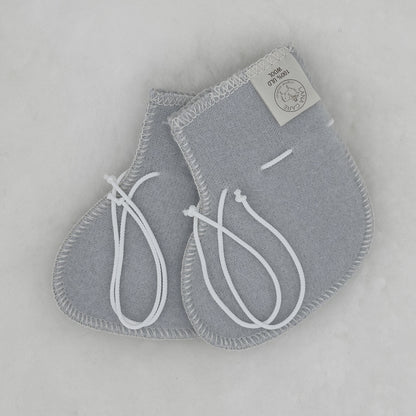 OUTLET LANACare Baby Booties in Organic Merino Wool - with synthetic ties