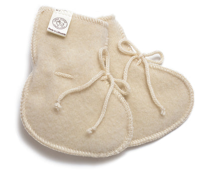 LANACare Baby Booties in Organic Merino Wool