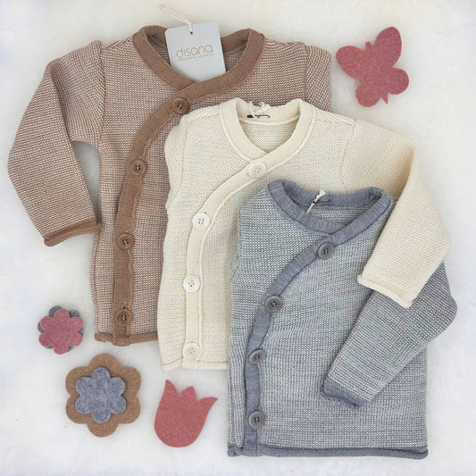 DISANA Organic Merino Wool Sweater for Babies/Toddlers