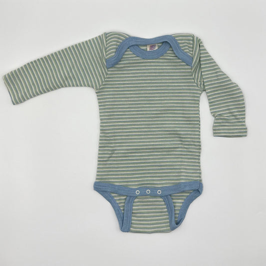 OUTLET ENGEL Organic Wool/Silk Snap-Bottom Body-Shirt, Long Sleeves - 5T