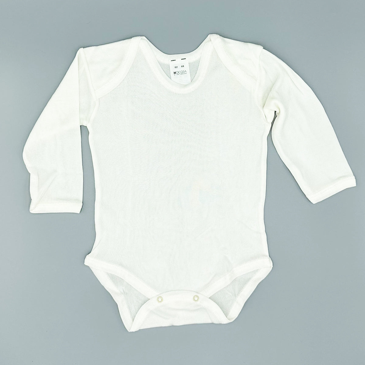 HOCOSA 100% Silk Baby Body-Shirt, Natural White