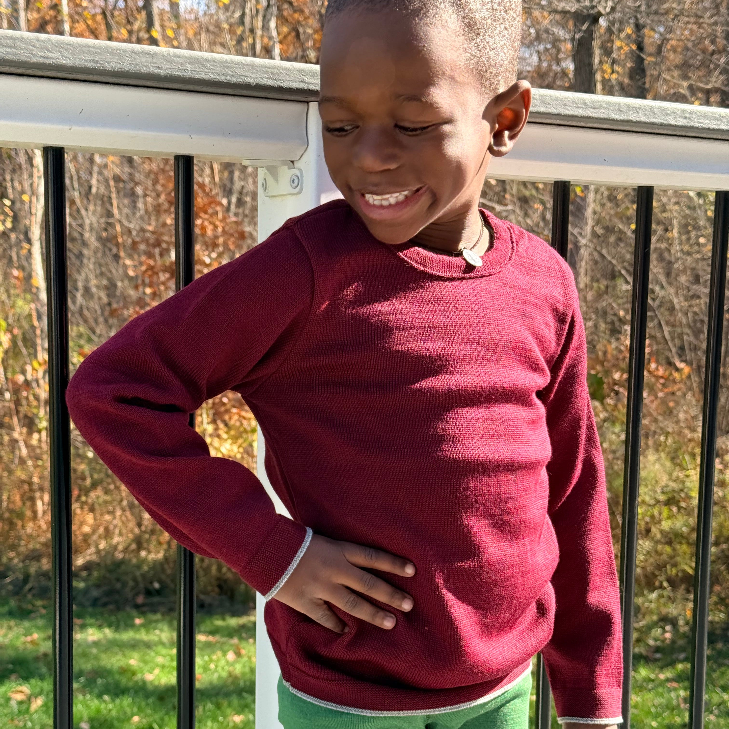 DISANA Knitted Pull-Over Sweater for Toddlers/Kids in Organic