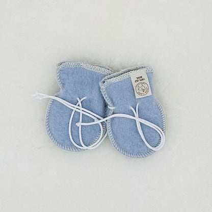 OUTLET LANACare Baby Mittens in Organic Merino Wool - synthetic ties