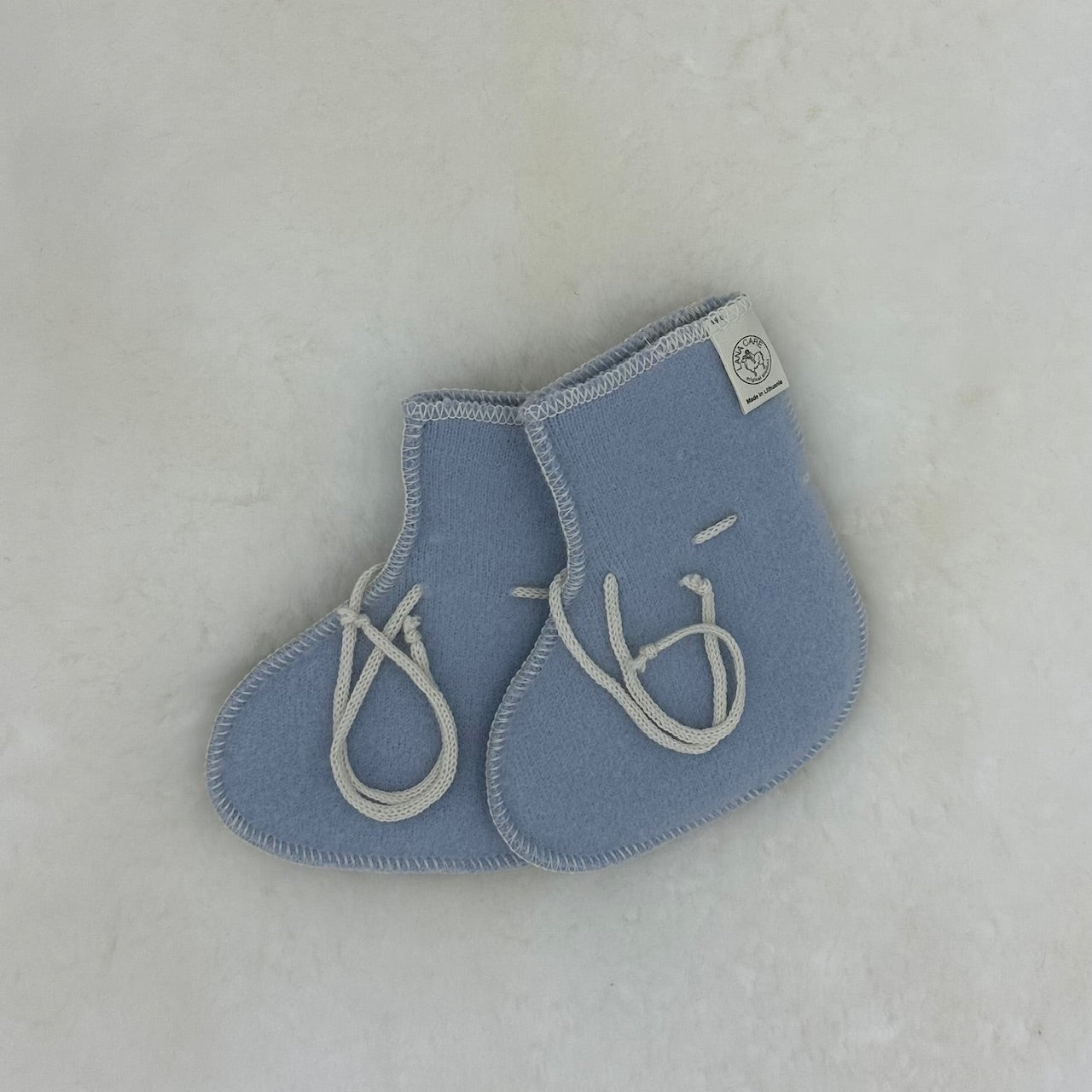 LANACare Baby Booties in Organic Merino Wool
