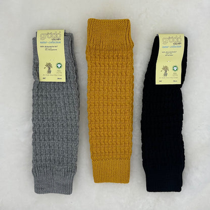 GRÖDO Organic Wool Leg-Warmers for Women/Children