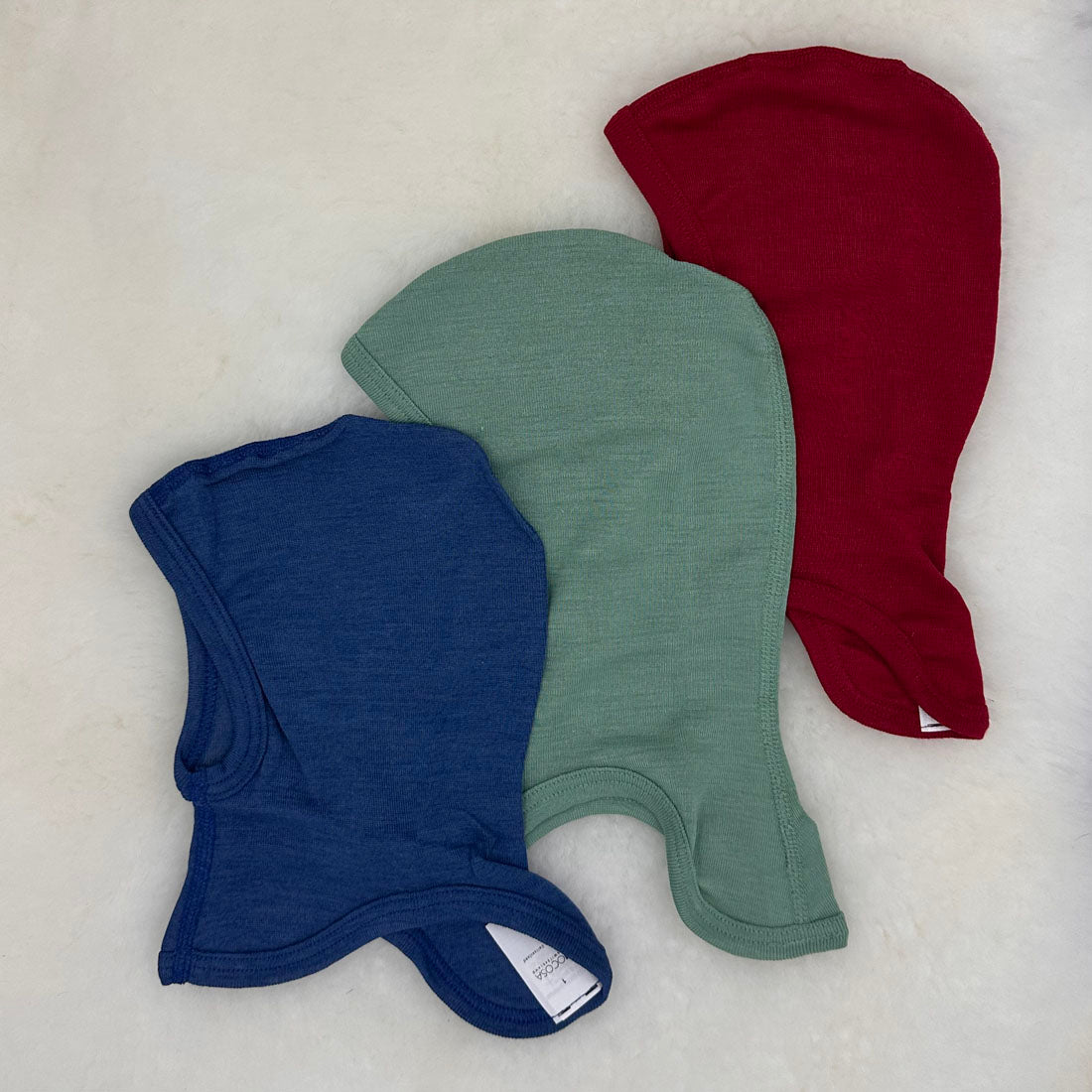 HOCOSA Organic Merino Wool/Silk Balaclava for Babies & Kids