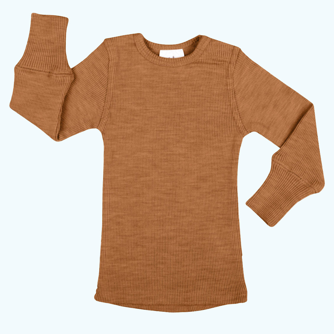 Organic Cotton size 3T Boy's Thermal Sleeved Long Sleeve Shirt 