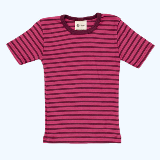 OUTLET ENGEL Kids' Short Sleeve Shirt in Organic Wool/Silk