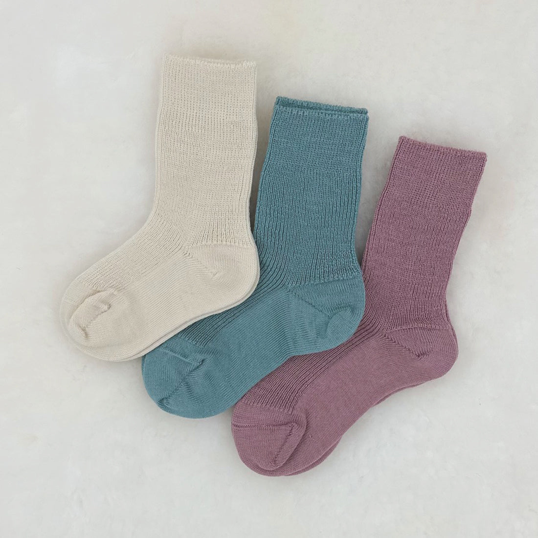 GRÖDO Toddler/Kids Organic Wool Socks, Thin