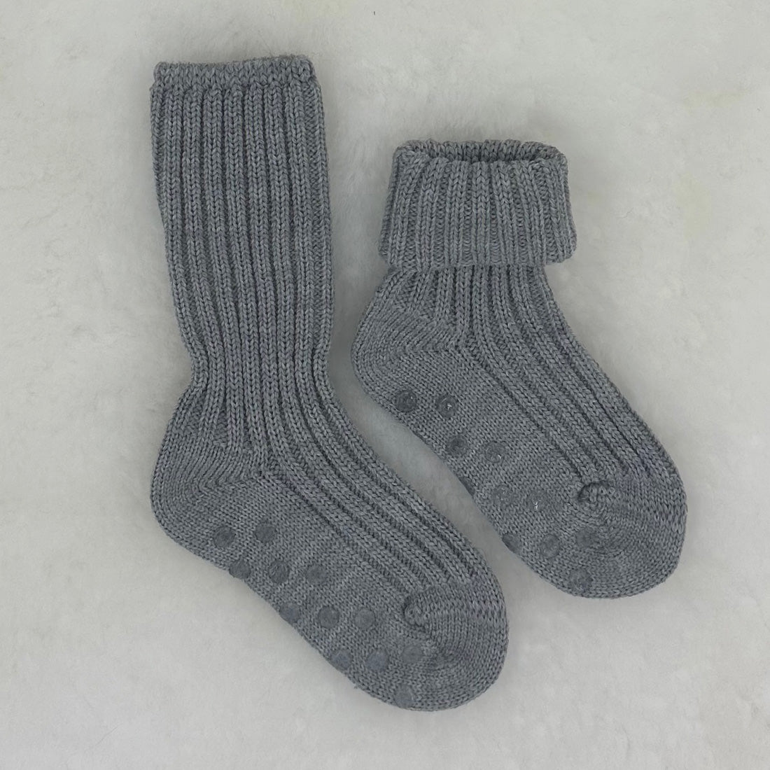 GRÖDO Organic Wool Non-Skid Socks