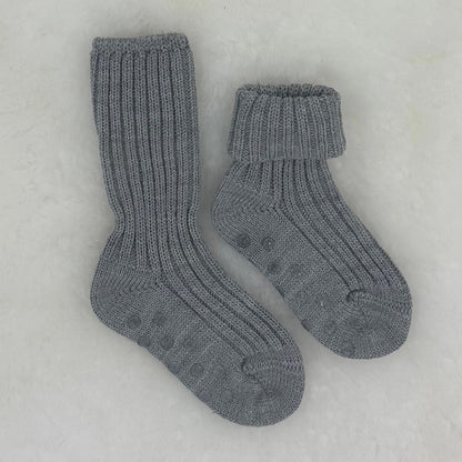 GRÖDO Organic Wool Non-Skid Socks