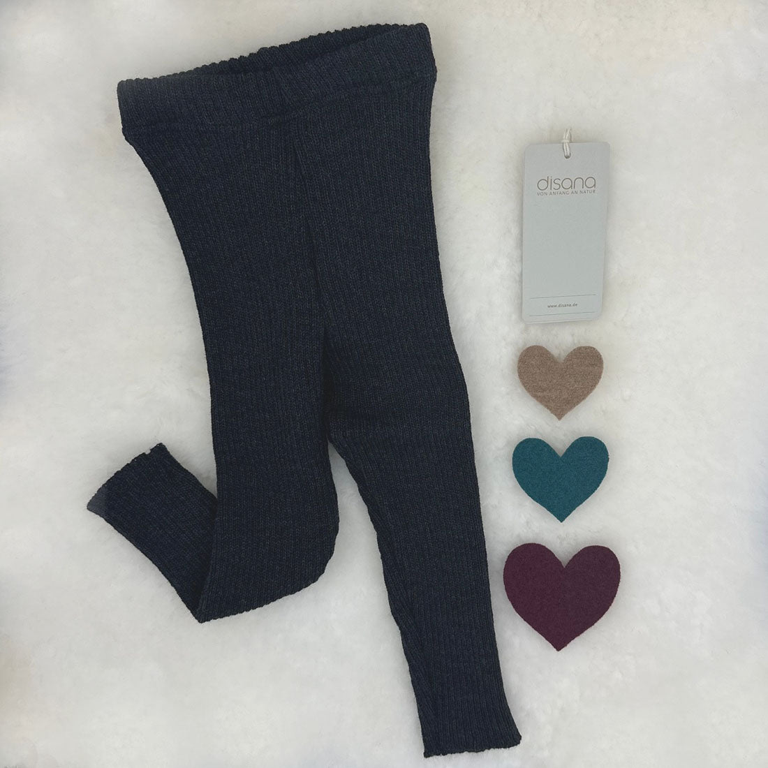 DISANA Organic Merino Wool Leggings for Babies & Kids