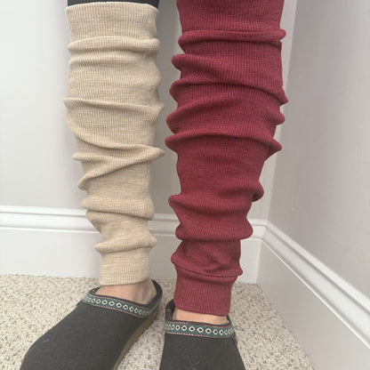 ManyMonths/MaM® Merino Wool Leg-Warmers for Teens and Adults