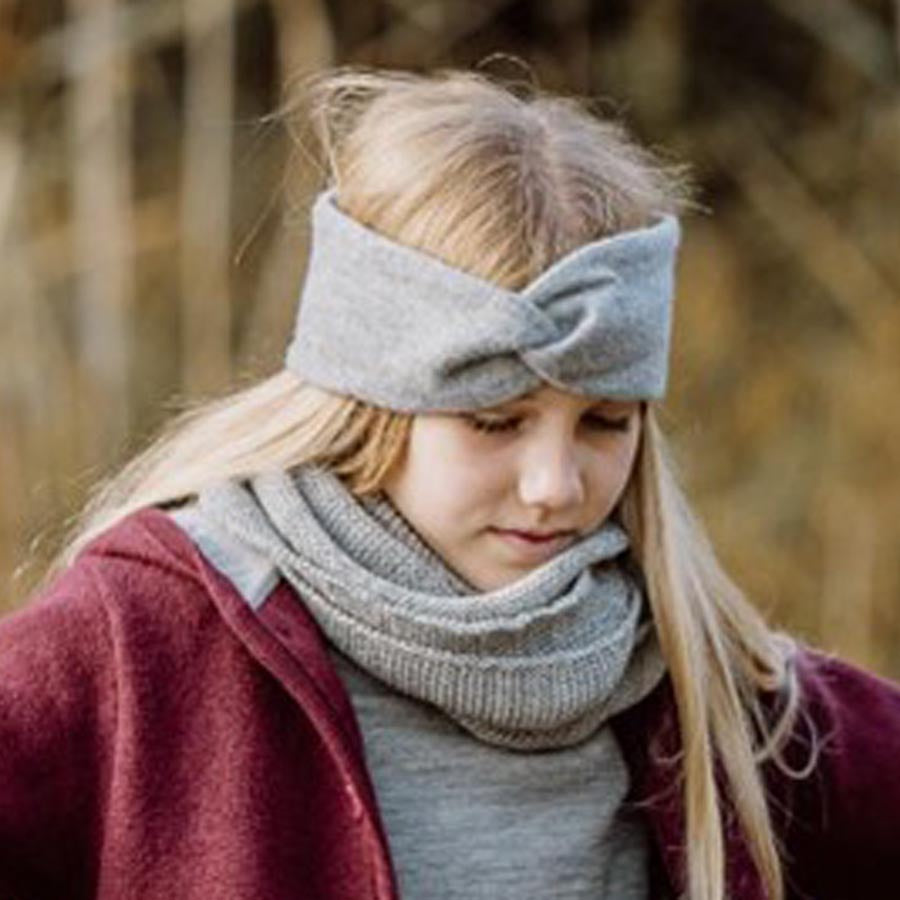 DISANA Organic Merino Wool Headband/Warmer for All Ages