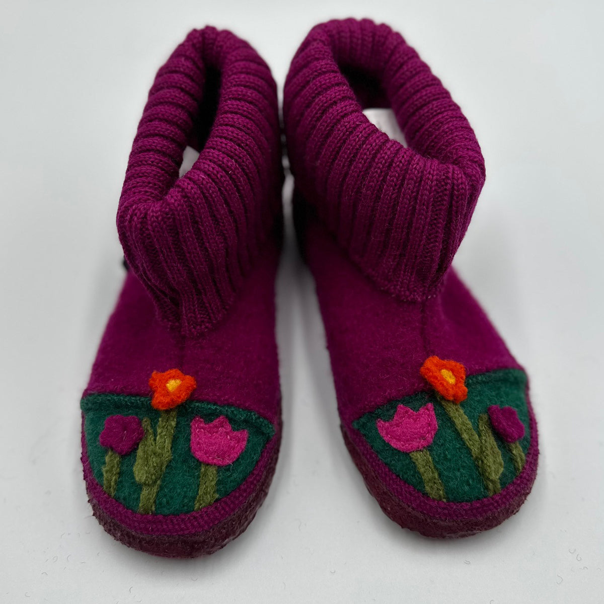 NANGA Boiled Wool Slippers for Children - Margarete