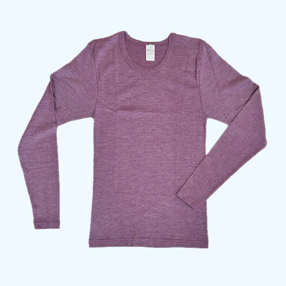 HOCOSA Long-Underwear Shirts (Unisex) with Long-Sleeves in Organic Cotton-Wool-Silk