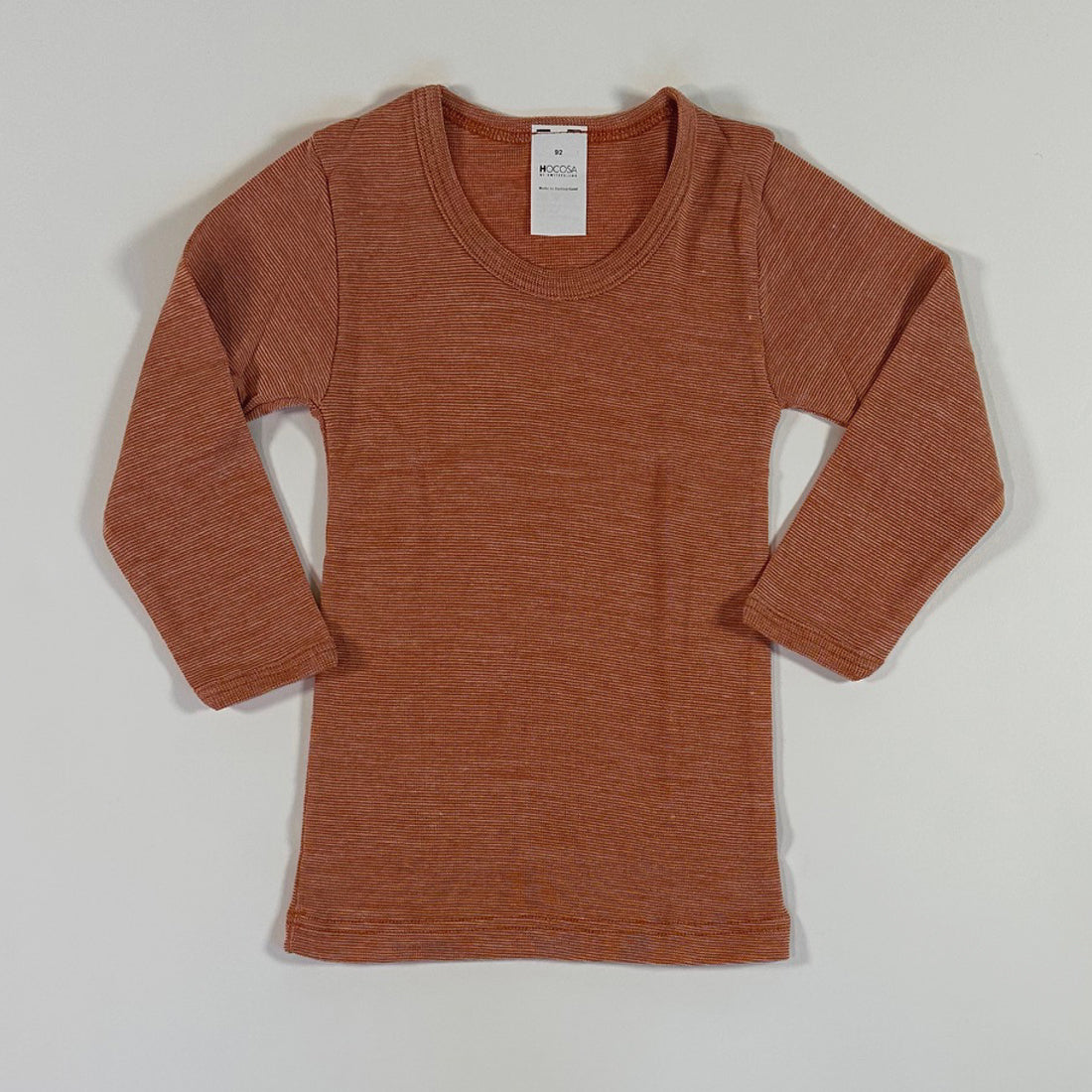 HOCOSA Kids' Long-Sleeve Shirt in Organic Cotton/Wool/Silk