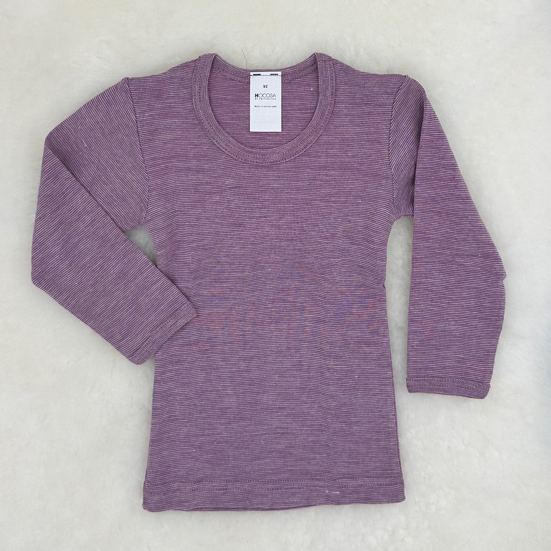HOCOSA Kids' Long-Sleeve Shirt in Organic Cotton/Wool/Silk