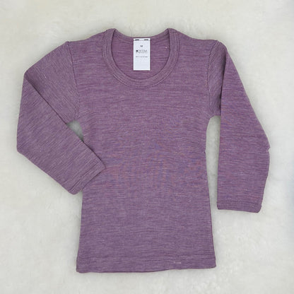 HOCOSA Kids' Long-Sleeve Shirt in Organic Cotton/Wool/Silk