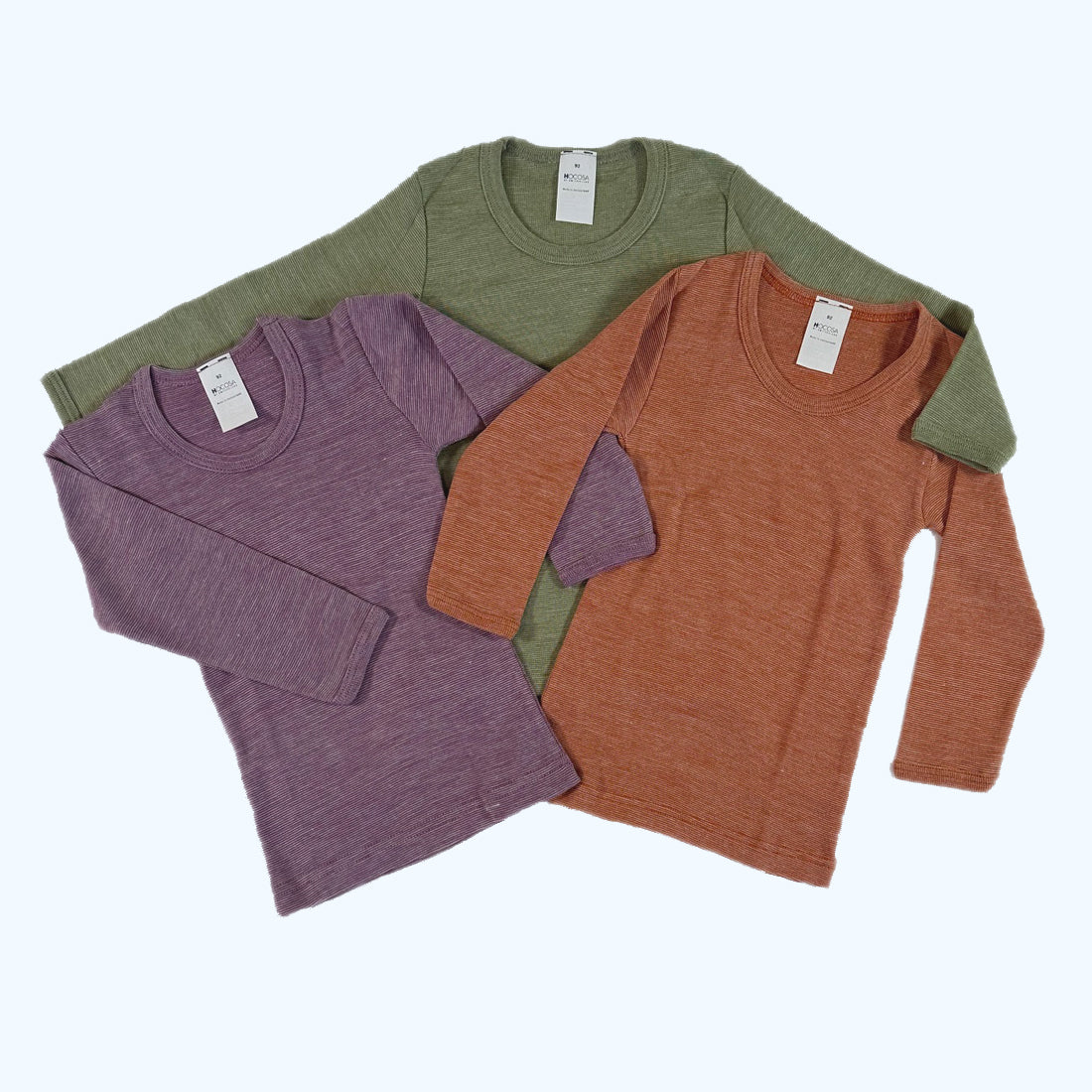 HOCOSA Kids' Long-Sleeve Shirt in Organic Cotton/Wool/Silk