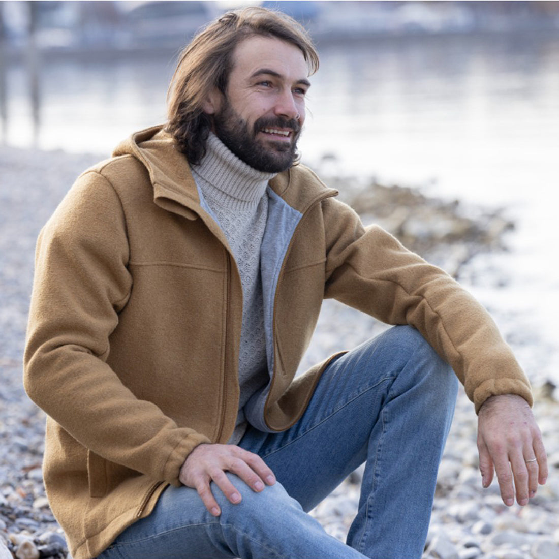 DISANA Men's Boiled Wool Jacket
